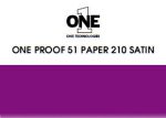 ONE Proof 51 Paper 210 SATIN
