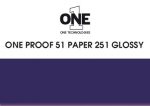 ONE Proof 51 Paper 251 GLOSSY